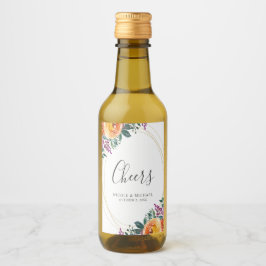 Cor Laranja Roxo Casamento Floral Mini