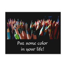 Cor na sua vida Cartão postal