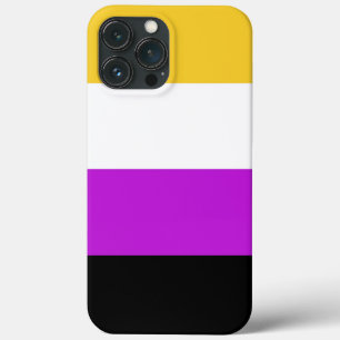 Cor não binária Sinalizador capas de iphone Maiúsc
