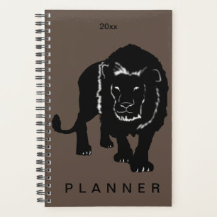 Cor Personalizada e Ano do Planejador de Leão Pers