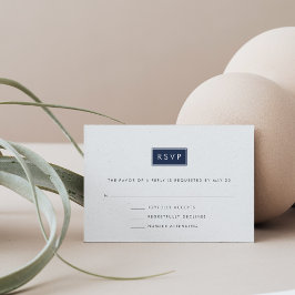 Cor Personalizada Moderno RSVP de Casamento