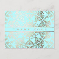 Cor Personalizada Obrigado Cartões Postais Folha d