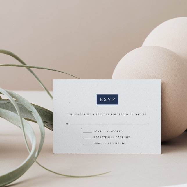 Cor Personalizada para Casamento Moderno RSVP (Criador carregado)