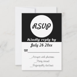 Cor Personalizável de Bolinhas RSVP de Casamento