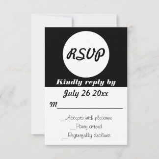 Cor Personalizável de Bolinhas RSVP de Casamento