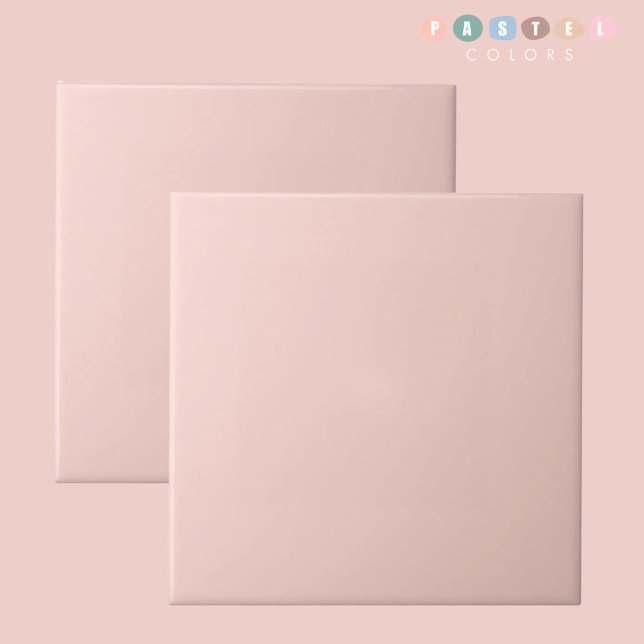Cor rosa clara e macia do Pastel (Light Soft Pale Pastel Pink Color Ceramic Tile)