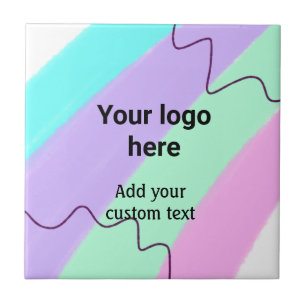 Cor simples pastel adicione seu logotipo texto per