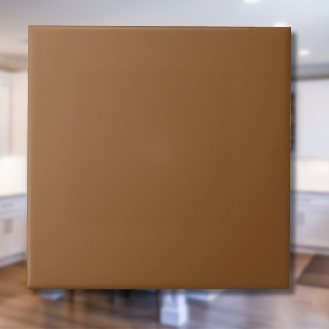 Cor Sólida Marrom Caramel | Elegante Clássico (Criador carregado)