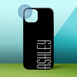 Cor Sólida Preta com Área para Adicionar Texto