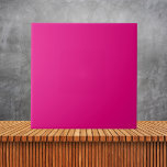 Cor Sólida Rosa Brilhante<br><div class="desc">Apresentando nosso Azulejo cerâmico cor-de-rosa-claro e simples, uma adição vibrante e viva a qualquer espaço. Com sua matiz cor-de-rosa, este azulejo adiciona um pop de cor e personalidade à sua cozinha, banheiro ou qualquer outra área. Feito de cerâmica de alta qualidade, oferece durabilidade e fácil manutenção, fazer adequado para uso...</div>
