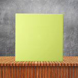 Cor Sólida Verde Amarelo Minimalista<br><div class="desc">Apresentando nosso Azulejo amarelo verde cerâmico, um sutil mas encantador acréscimo ao seu espaço. Com sua matiz amarela pastel macia que lembra o milho fresco, esse azulejo traz calor e brilho para qualquer sala. Perfeito para criar uma atmosfera minimalista e convidativa na cozinha, no banheiro ou em qualquer outra área....</div>