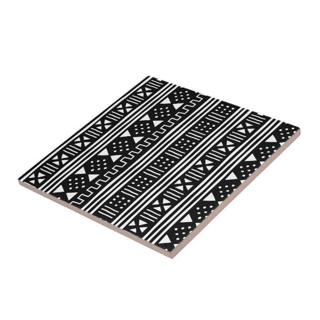 Cor variável de MudCloth do africano negro do (Lateral)