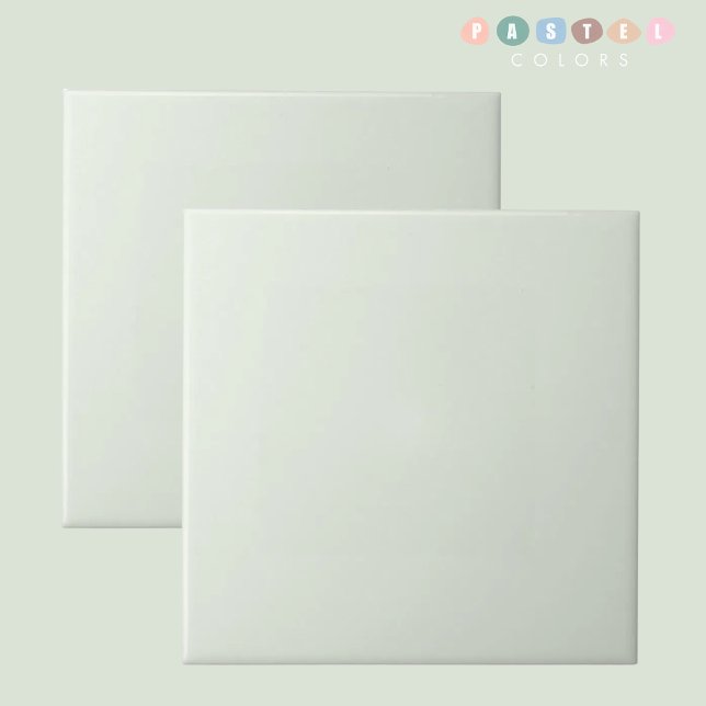 Cor Verde do Mosto Leve do Pastel Leve (Light Soft Pastel Light Sage Moss Green Color Ceramic Tile)