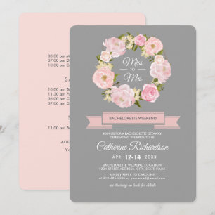 Cora o convite cor-de-rosa do fim de semana de