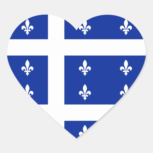 Coração adesivo cardíaco do Quebec (Frente)