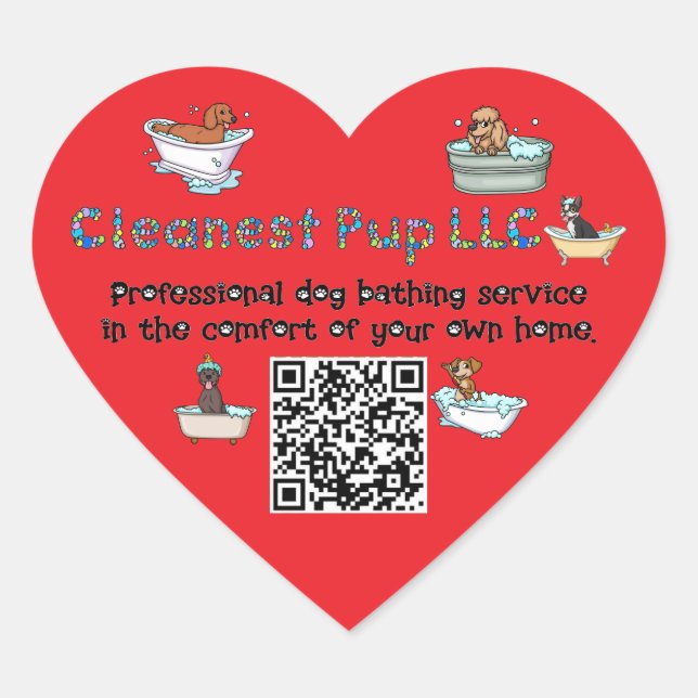 Coração adesivo CPup (Frente)