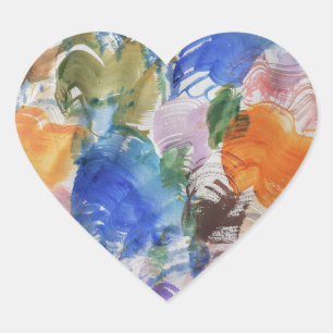 Coração Adesivo de abertura de cores