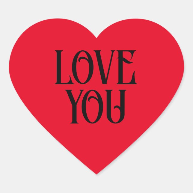 Coração Adesivo de Amor (Frente)