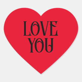 Coração Adesivo de Amor