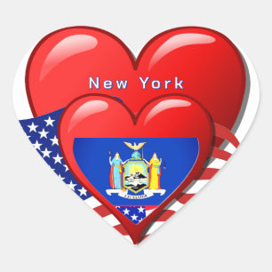 Coração Adesivo de Amor Nova York