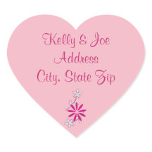 Adesivo de Endereço de Devolução de Flores Florais