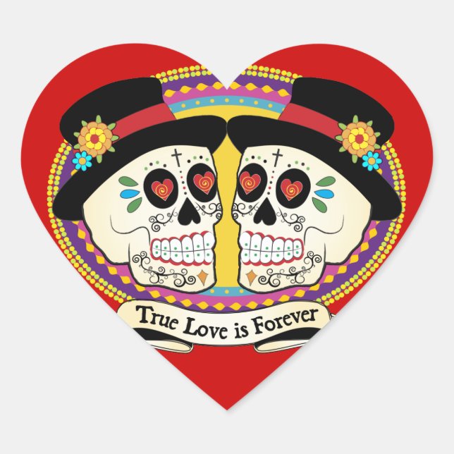 Coração Adesivo Dos Novios (2 alças) (Frente)