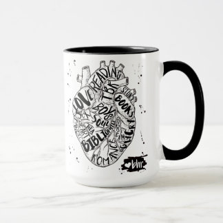 Coração & alma da caneca romance