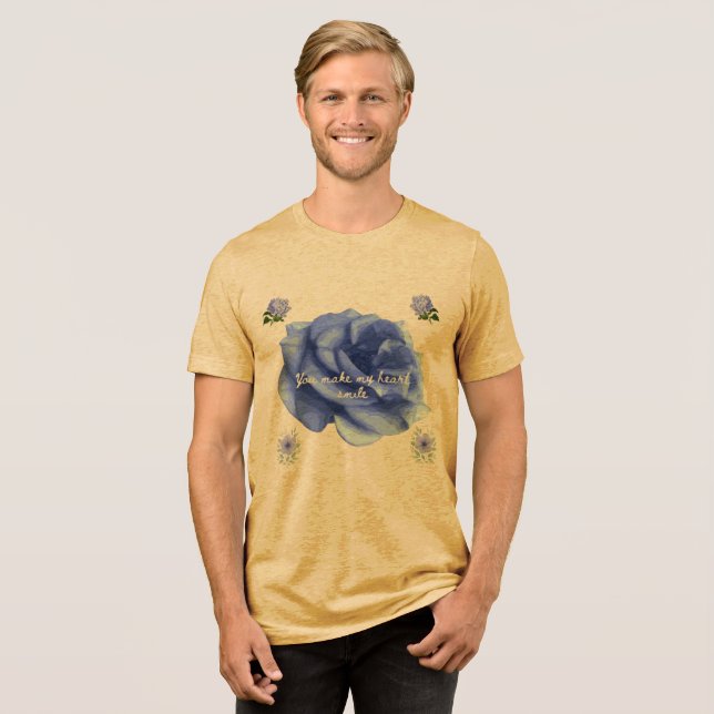 Coração amarelo sorridente (Frente Completa)