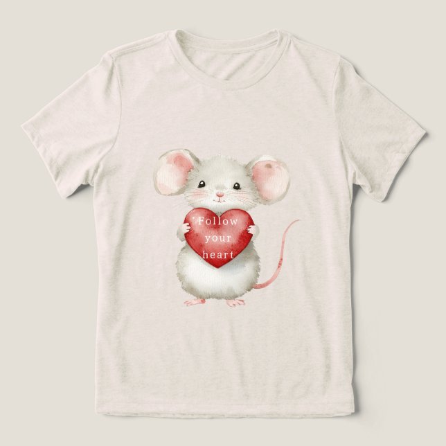 Coração Animal de Rato Bonito (Design frontal)