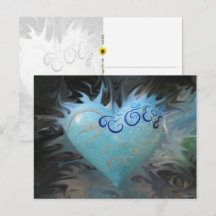 Coração Azul de São Francisco - cartão postal