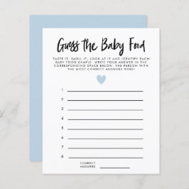 Coração Azul Moderno Adivinha O Jogo Do Chá Da Com