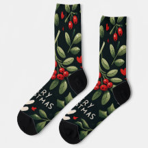Coração bonita do Mistletoe de Natal