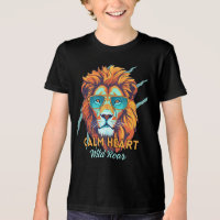 Coração Calmo, Rugido Selvagem – Camiseta Motivaci