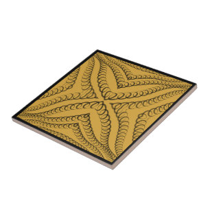 Coração Cardíaca Primavera Preto Em Padrão Dourado