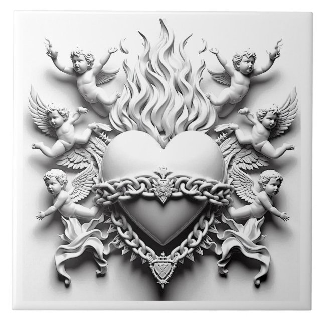 Coração Clássico + Cadeia (Frente)