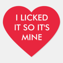 CLIQUEI-O, POR ISSO É O MEU adesivo vermelho.