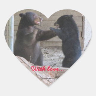Coração Com amor... Adesivo