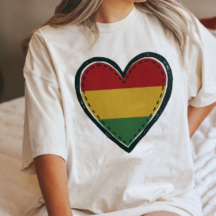 Coração com Desenho da Bandeira Boliviana