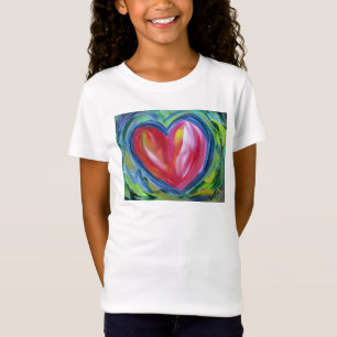Coração com Esperança Pintando Amor Camisas de
