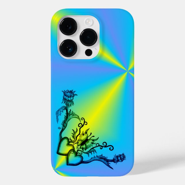 Coração com Flor e Borboleta (Verso)