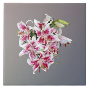 Coração com Lírios Stargazer