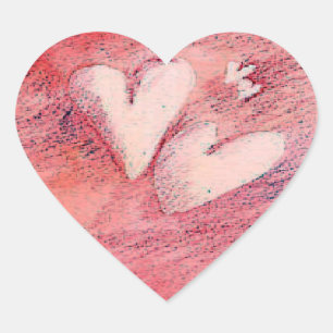 Coração Corações Flutuantes - Adesivo