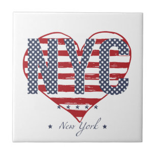 Coração da bandeira americana de NYC