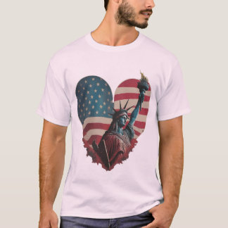 Coração da Camiseta Liberdade