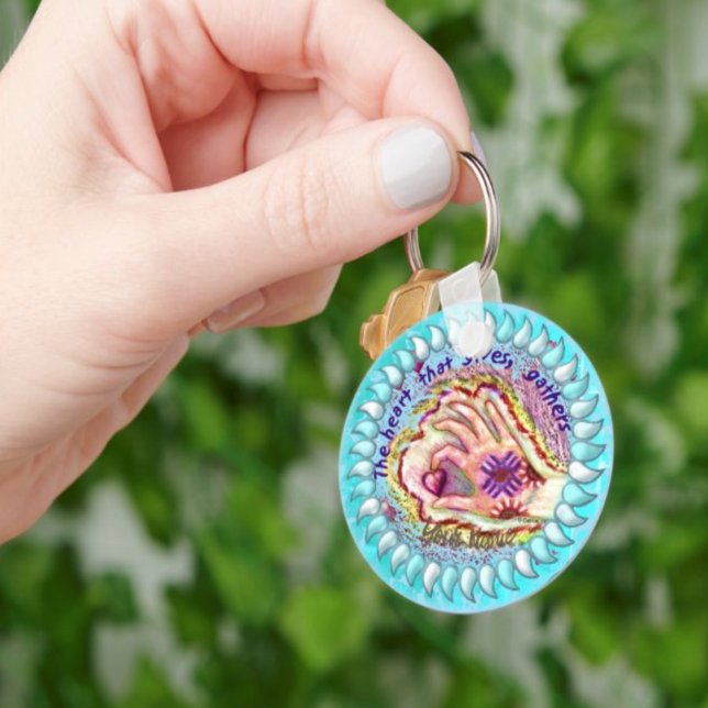 Coração dá chaveiro cristão aos gansos (Criador carregado)