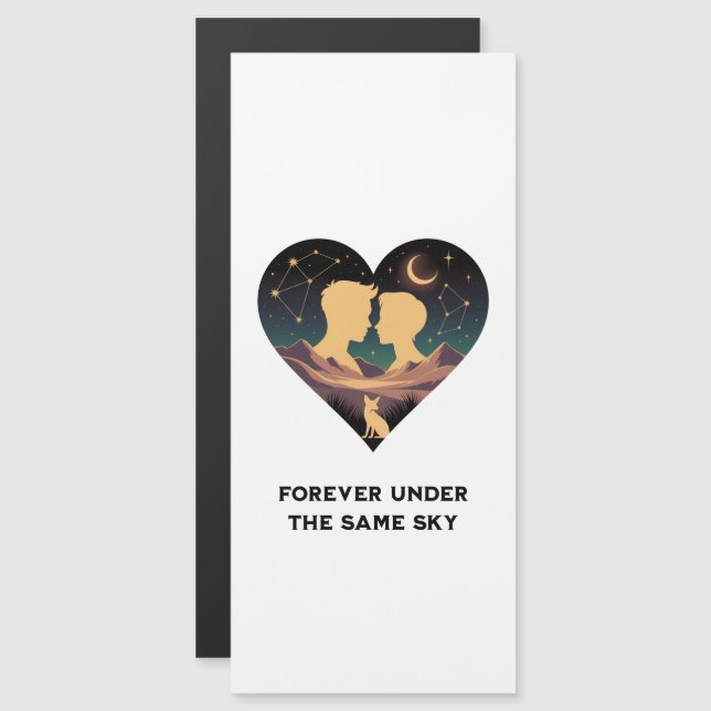 Coração da História de Amor Cósmico com Amantes e  (Frente/Verso)