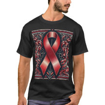 Coração de Camisas T-Shirt, HIV, Traço