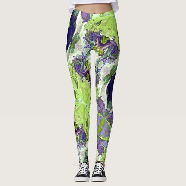 Coração de Conto de Fadas Leggings de Limão (Frente)