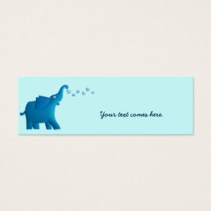 coração de elefante azul