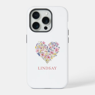 Coração de Flor Silvestre Personalizado